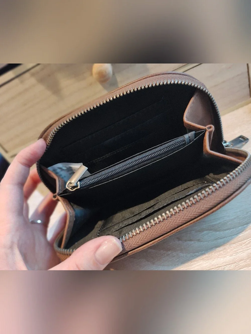 Brown Studded Women's Wallet